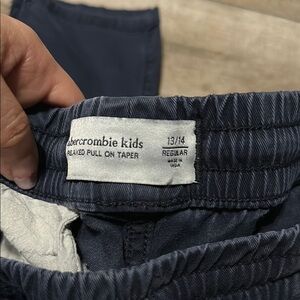 Boys Abercrombie Navy Uniform Pants